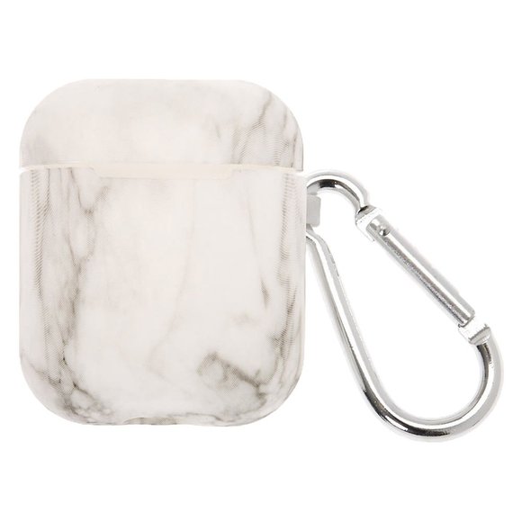 Claires Marble Silicone Wireless Earbud Case Cover Compatible with Airpod - Picture 2 of 3